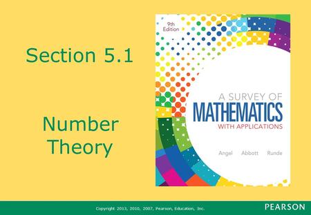 Section 5.1 Number Theory.