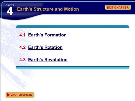 Earth’s Structure and Motion