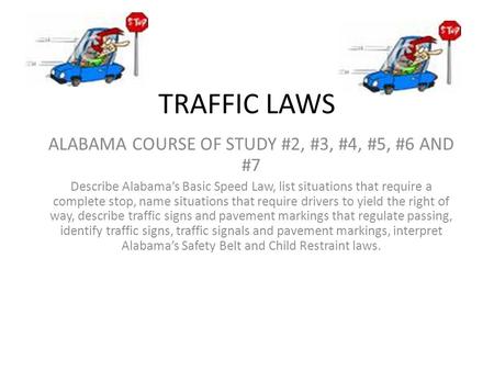 ALABAMA COURSE OF STUDY #2, #3, #4, #5, #6 AND #7