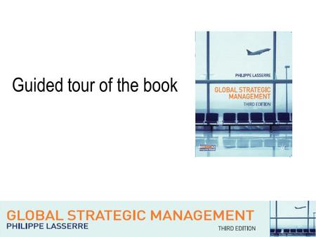 Guided tour of the book. Introduction Welcome to the guided tour of the book. This PowerPoint presentation will take you through: –The book’s unique approach.