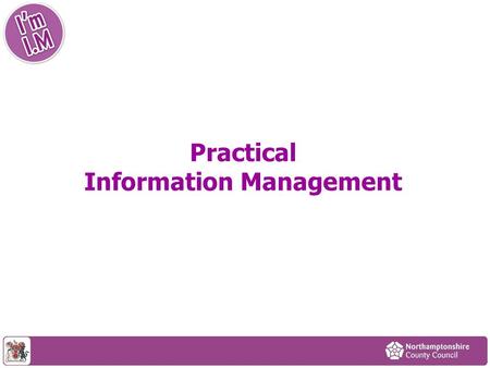 Practical Information Management