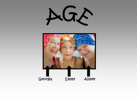Georgia Emmy Abbey. The Old Age affects health as older people are more likely to develop long term illnesses. The English longitudinal study of ageing.