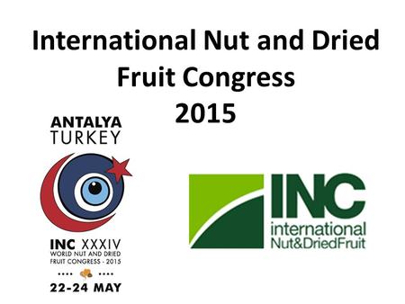 International Nut and Dried Fruit Congress 2015.