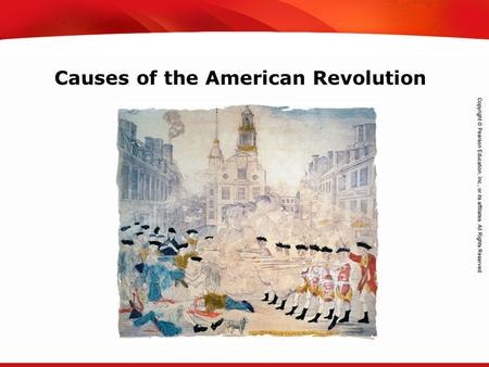 TEKS 8C: Calculate percent composition and empirical and molecular formulas. Causes of the American Revolution.