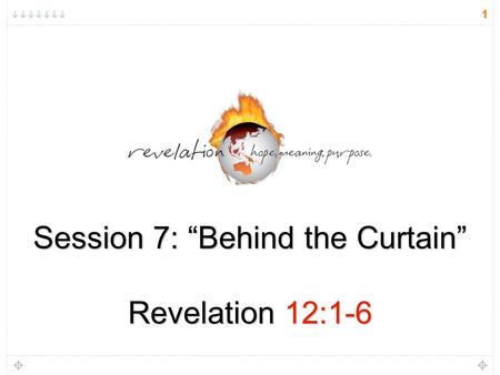 1 Session 7: “Behind the Curtain” Revelation 12:1-6.