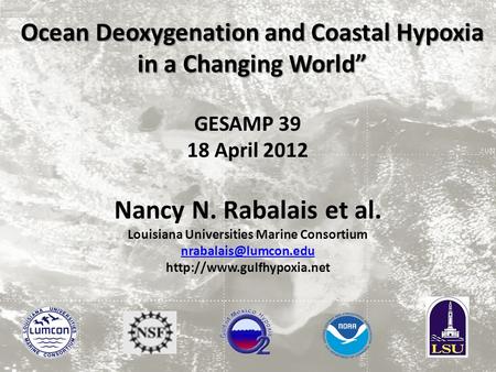 Nancy N. Rabalais et al. Ocean Deoxygenation and Coastal Hypoxia