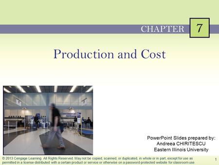 Production and Cost CHAPTER