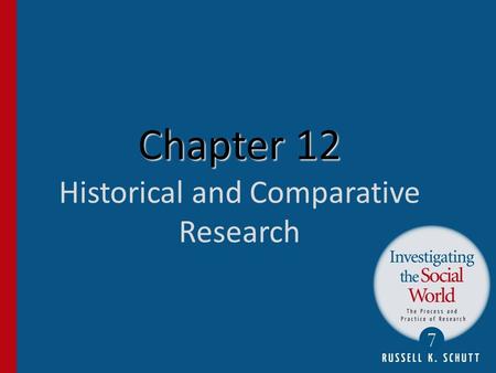 Chapter 12 Historical and Comparative Research
