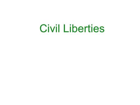 Civil Liberties. Occupy Wall Street Update ★ First ten amendments to Constitution that guarantee specific rights and liberties. The Bill of Rights.