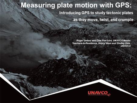 Measuring plate motion with GPS: