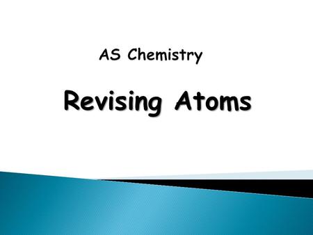 Revising Atoms. Learning Objectives Candidates should be able to:  Identify and describe protons, neutrons and electrons in terms of their relative charges.