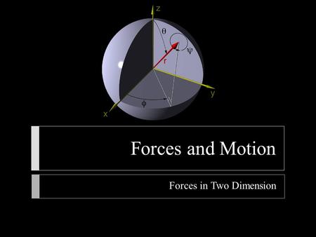 Forces in Two Dimension