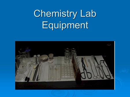 Chemistry Lab Equipment  Beakers  Wide mouth gas collecting bottles with glass plates.