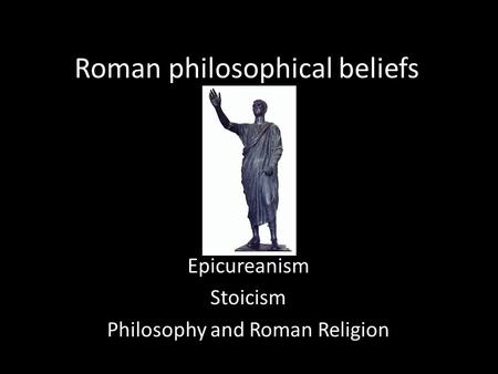 Roman philosophical beliefs