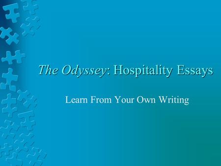 The Odyssey: Hospitality Essays