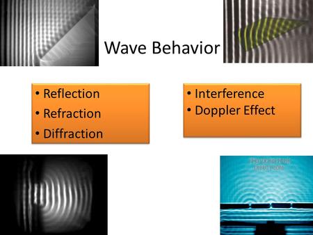 Reflection Refraction Diffraction