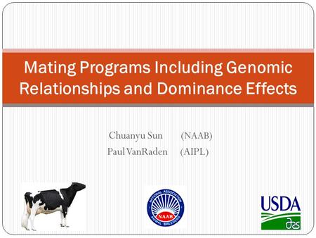 Mating Programs Including Genomic Relationships and Dominance Effects