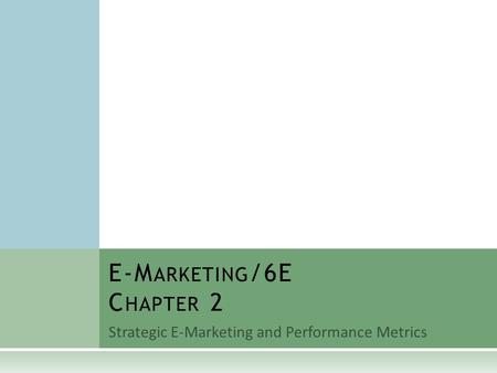 E-Marketing/6E Chapter 2