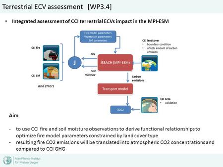 Terrestrial ECV assessment [WP3.4] Aim -to use CCI fire and soil moisture observations to derive functional relationships to optimize fire model parameters.