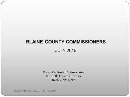 BLAINE COUNTY COMMISSIONERS