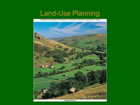 Land-Use Planning.