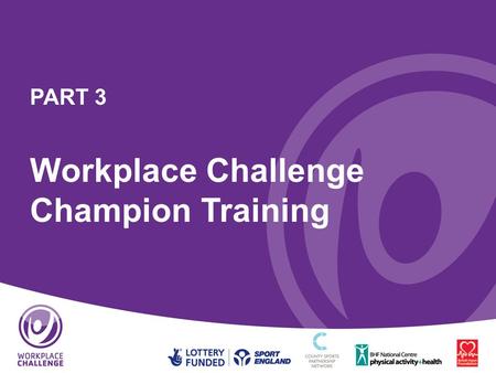 Workplace Challenge Champion Training