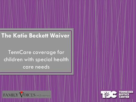 TennCare coverage for children with special health care needs
