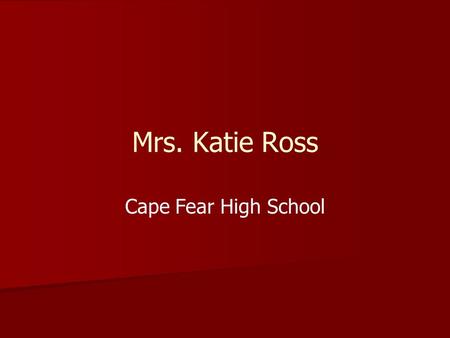 Mrs. Katie Ross Cape Fear High School. Civil War TLW identify political and military turning points of the Civil War by completing interactive notes and.