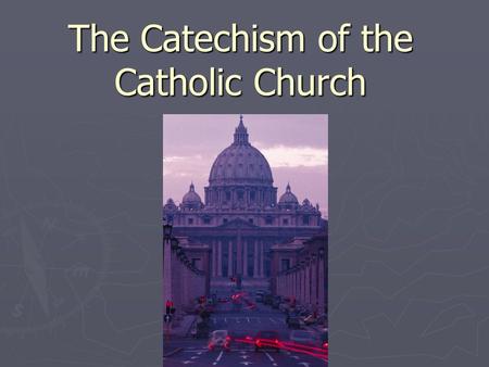 The Catechism of the Catholic Church. Questions 1. Was Jesus ultimately: A.more human than divine B.more divine than human C.half and half (equally human.