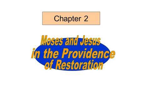 Chapter 2. Secrets of God’s work of salvation (Amos 3:7) Principle behind God’s providence Providential courses of Jacob and Moses Unable to discern the.