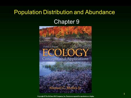 Population Distribution and Abundance