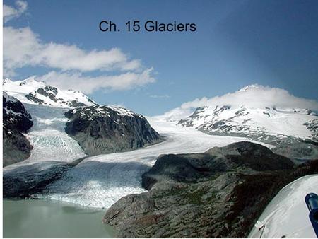 Ch. 15 Glaciers.