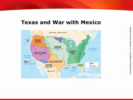 TEKS 8C: Calculate percent composition and empirical and molecular formulas. Texas and War with Mexico.