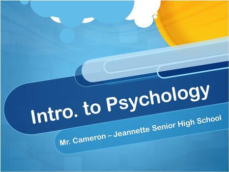 Mr. Cameron – Jeannette Senior High School