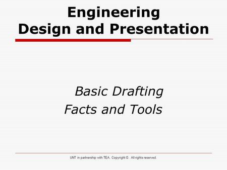 Engineering Design and Presentation