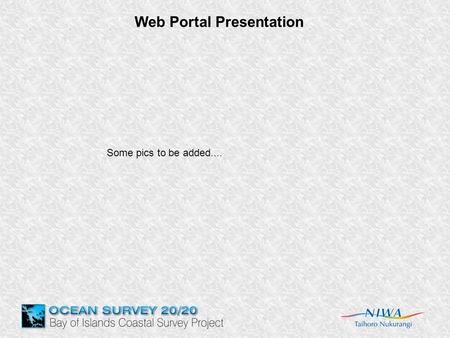 Web Portal Presentation Some pics to be added.....