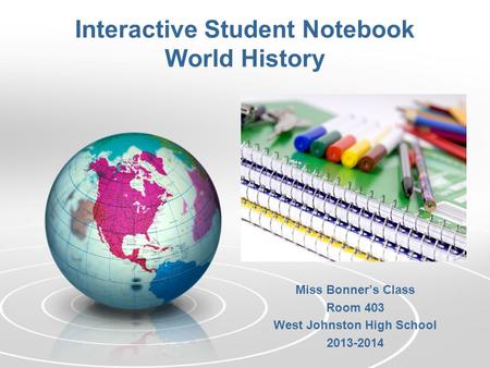 Interactive Student Notebook World History