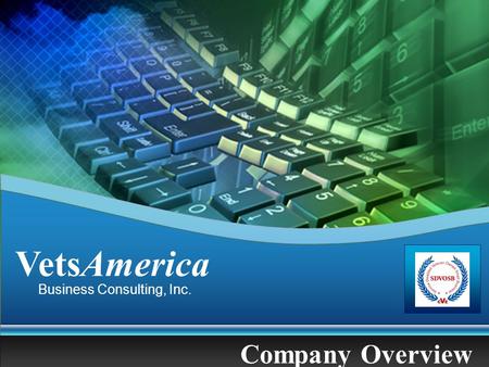 Business Consulting, Inc. VetsAmerica Company Overview.