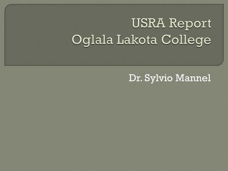 USRA Report Oglala Lakota College