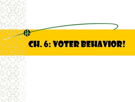 CH. 6: Voter Behavior!.