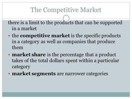 The Competitive Market