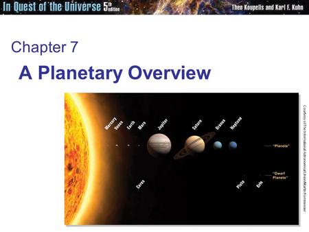 A Planetary Overview Chapter 7