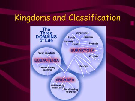 Kingdoms and Classification. Species of Organisms There are 13 billion known species of organismsThere are 13 billion known species of organisms This.