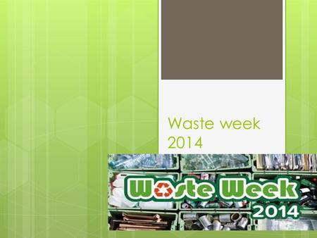 Waste week 2014. What Eco prevents. Animals stuck in litter. Litter in the street.