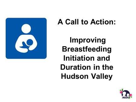 A Call to Action: Improving Breastfeeding Initiation and Duration in the Hudson Valley.