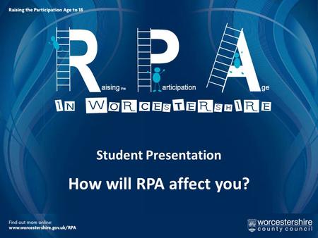 Student Presentation How will RPA affect you?. Your future starts here…
