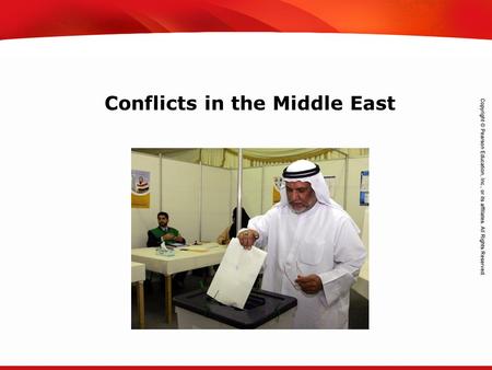 TEKS 8C: Calculate percent composition and empirical and molecular formulas. Conflicts in the Middle East.