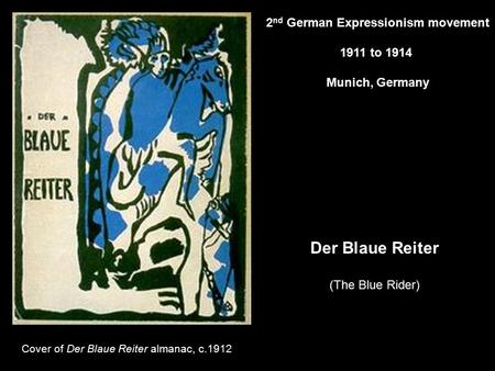 2nd German Expressionism movement
