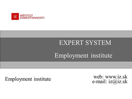 EXPERT SYSTEM Employment institute web: