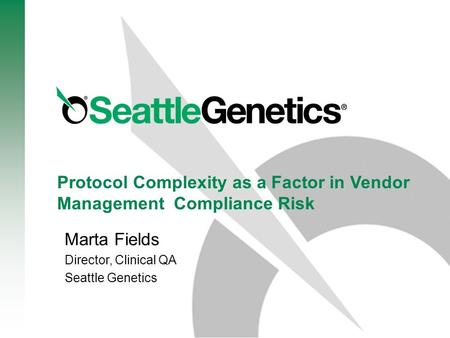 Protocol Complexity as a Factor in Vendor Management Compliance Risk
